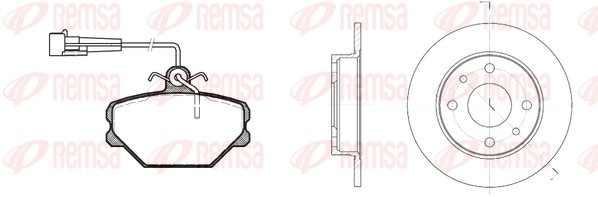 Brake Kit, disc brake (8264.00)