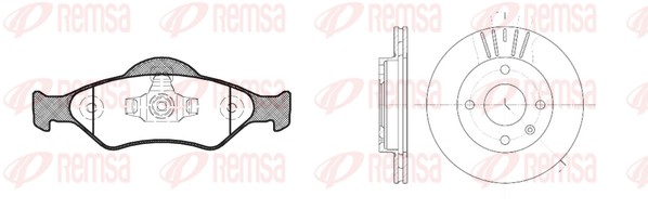 Brake Kit, disc brake (8765.00)