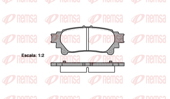 Brake Pad Set, disc brake (1395.00)