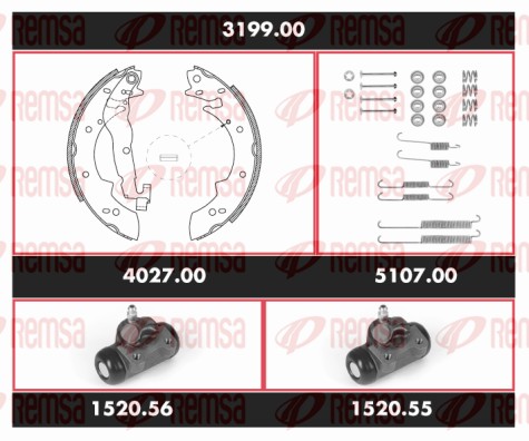 Brake Kit, drum brake (3199.00)