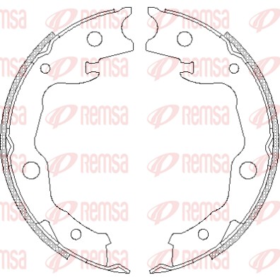 Brake Shoe, parking brake (4677.00)
