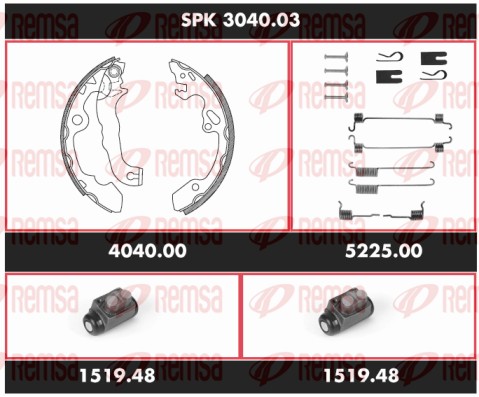 Brake Kit, drum brake (SPK 3040.03)
