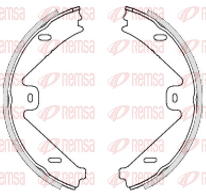 Brake Shoe, parking brake (4754.00)