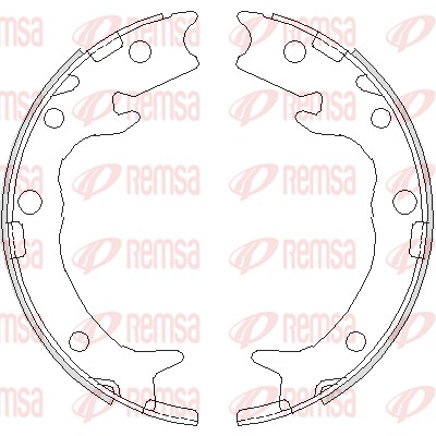 Brake Shoe, parking brake (4737.00)