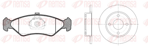 Brake Kit, disc brake (8285.01)