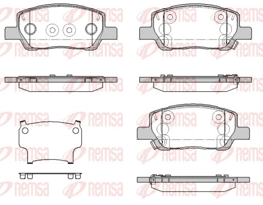 Brake Pad Set, disc brake (1974.02)