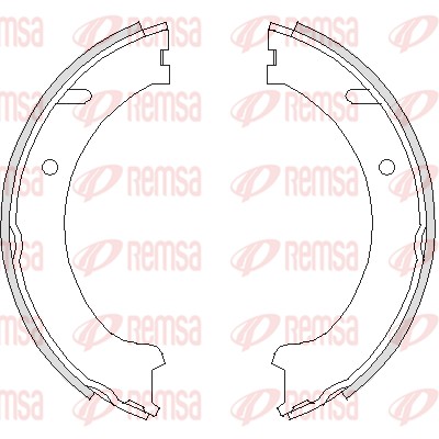 Brake Shoe, parking brake (4741.00)