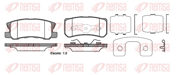 Brake Pad Set, disc brake (0803.22)