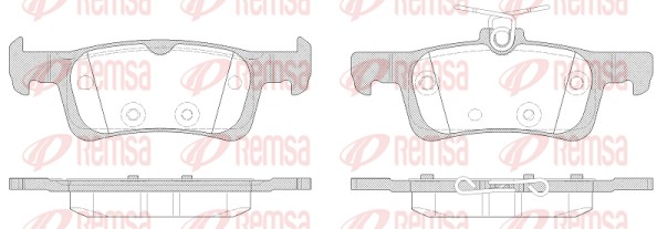Brake Pad Set, disc brake (1563.00)