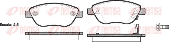 Brake Pad Set, disc brake (0859.21)