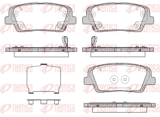 Brake Pad Set, disc brake (1274.09)