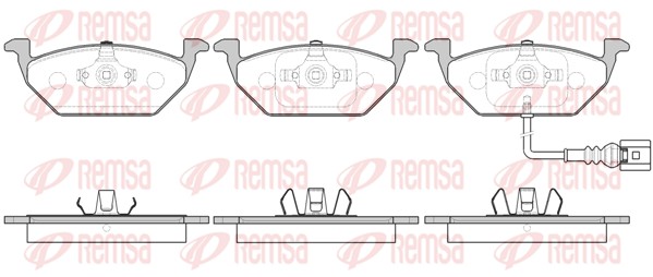 Brake Pad Set, disc brake (0633.41)