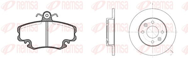 Brake Kit, disc brake (8141.04)