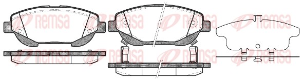 Brake Pad Set, disc brake (1453.02)