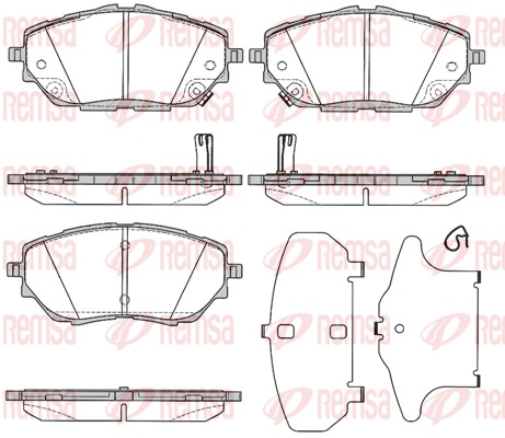 Brake Pad Set, disc brake (1786.02)