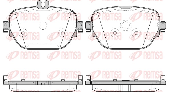 Brake Pad Set, disc brake (1725.08)