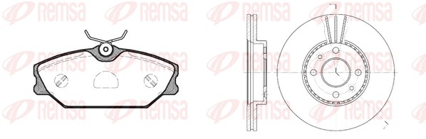 Brake Kit, disc brake (8208.04)