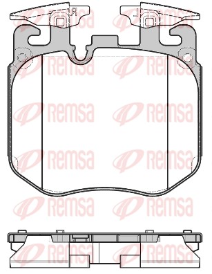 Brake Pad Set, disc brake (1690.00)