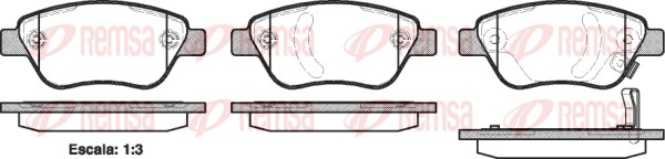 Brake Pad Set, disc brake (0858.31)