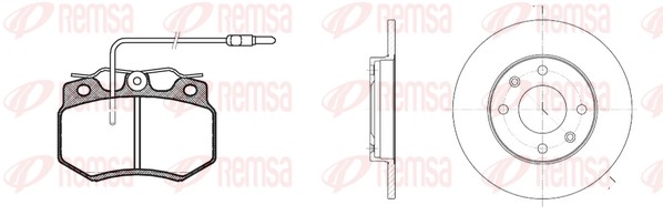 Brake Kit, disc brake (8170.00)