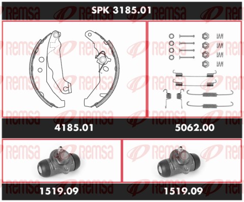 Brake Kit, drum brake (SPK 3185.01)