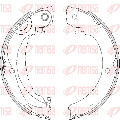 Brake Shoe, parking brake (4680.00)