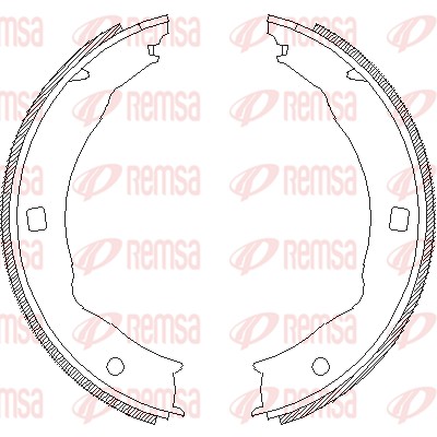 Brake Shoe, parking brake (4717.00)