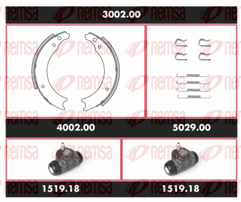 Brake Kit, drum brake (3002.00)