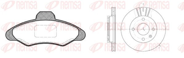 Brake Kit, disc brake (8331.00)