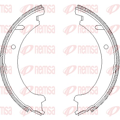 Brake Shoe, parking brake (4721.00)