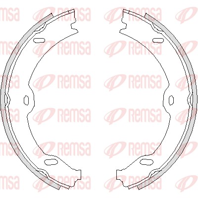 Brake Shoe, parking brake (4708.00)