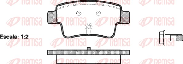 Brake Pad Set, disc brake (1198.00)