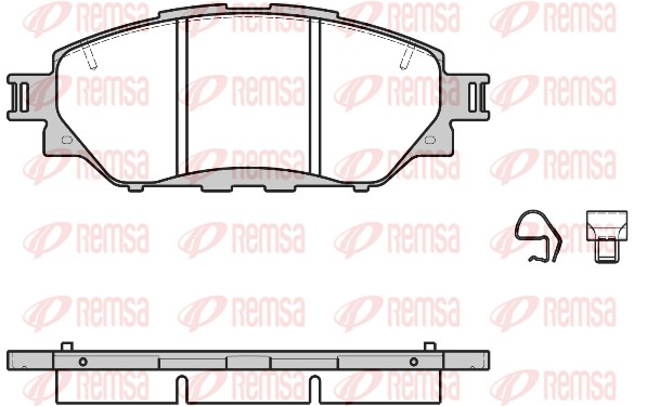 Brake Pad Set, disc brake (1671.04)