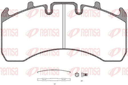 Brake Pad Set, disc brake (JCA 1156.00)