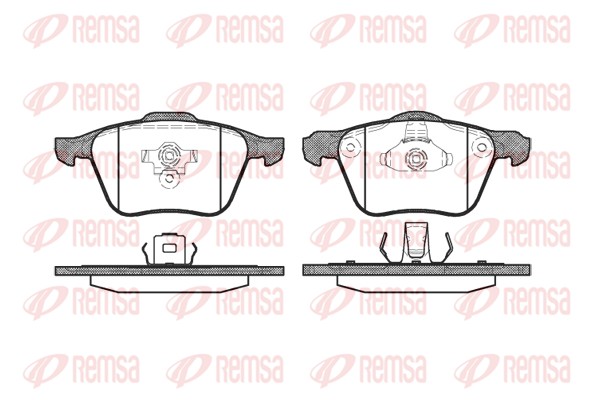 Brake Pad Set, disc brake (1070.00)