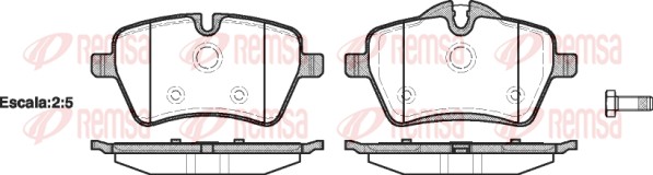 Brake Pad Set, disc brake (1277.00)