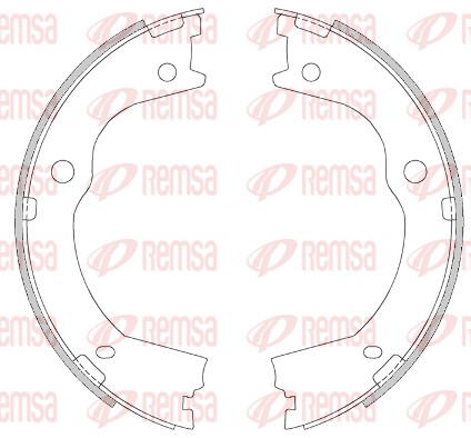 Brake Shoe, parking brake (4609.00)
