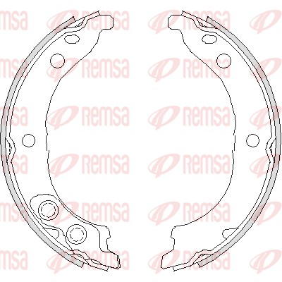 Brake Shoe, parking brake (4728.00)