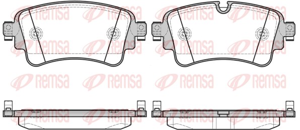 Brake Pad Set, disc brake (1669.08)