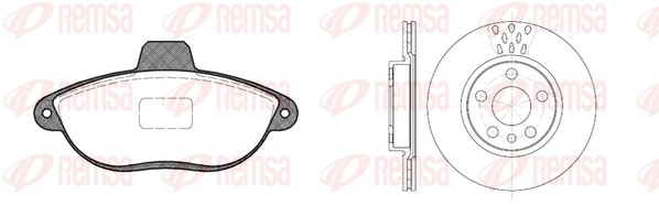 Brake Kit, disc brake (8602.00)