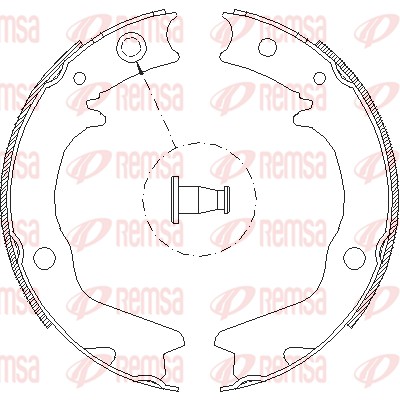 Brake Shoe, parking brake (4702.00)