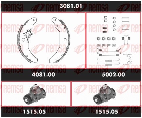Brake Kit, drum brake (3081.01)