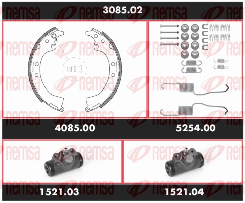 Brake Kit, drum brake (3085.02)