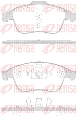 Brake Pad Set, disc brake (1350.30)