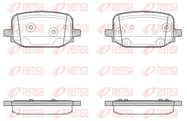 Brake Pad Set, disc brake (1934.00)