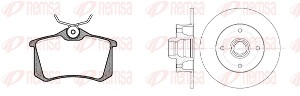 Brake Kit, disc brake (8263.02)