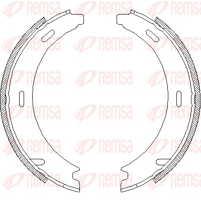Brake Shoe, parking brake (4094.01)