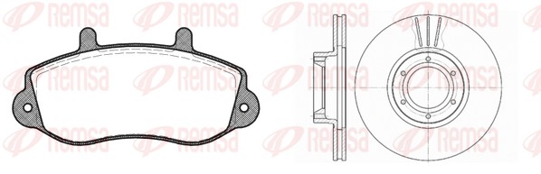 Brake Kit, disc brake (8677.00)