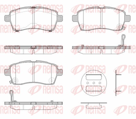 Brake Pad Set, disc brake (1833.02)