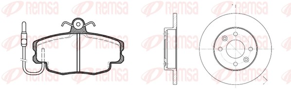 Brake Kit, disc brake (8141.00)